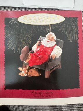 Hallmark Keepsake Coca-Cola Santa Ornament in Red and White